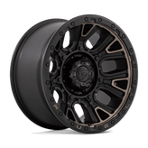 Fuel - D824 TRACTION - Black - MATTE BLACK WITH DOUBLE DARK TINT - 20" x 10", -18 Offset, 8x180 (Bolt Pattern), 124.2mm HUB