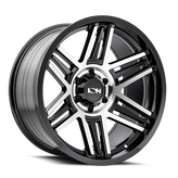 Ion Alloy - 147 - Black - BLACK MACHINED - 20" x 9", 18 Offset, 5x150 (Bolt Pattern), 110mm HUB