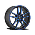 Konig - Myth - Gloss Black With Blue Tinted Clearcoat - 17" x 8", 43 Offset, 5x114.3 (Bolt Pattern), 73.1mm HUB