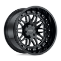 Black Rhino - FURY - Black - Gloss Black - 22" x 11.5", -44 Offset, 5x127 (Bolt Pattern), 71.5mm HUB