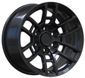 RTX Wheels - Hilux - Black - Satin Black - 17" x 8", 5 Offset, 6x139.7 (Bolt Pattern), 106.1mm HUB