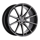 Mandrus - KLASS - Gunmetal - GLOSS GUNMETAL W/ MACHINED TINTED FACE - 19" x 8.5", 22 Offset, 5x112 (Bolt Pattern), 66.56mm HUB