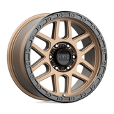KMC Wheels - KM544 MESA - Bronze - MATTE BRONZE WITH BLACK LIP - 18" x 9", 18 Offset, 6x139.7 (Bolt Pattern), 106.1mm HUB