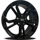 Euro Design - VW1 - Black - Gloss Black - 17" x 7.5", 35 Offset, 5x112 (Bolt Pattern), 57.1mm HUB