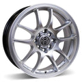 RSSW - Velocity - Silver - Hyper silver - 16" x 6.5", 40 Offset, 4x100, 114.3 (Bolt Pattern), 73.1mm HUB