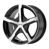 American Racing - AR921 TRIGGER - Black - GLOSS BLACK MACHINED - 18" x 8", 15 Offset, 5x115 (Bolt Pattern), 72.56mm HUB