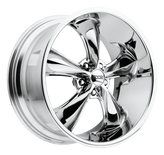 Foose - F105 LEGEND - Chrome - CHROME PLATED - 17" x 9", 7 Offset, 5x114.3 (Bolt Pattern), 72.56mm HUB