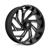 Fuel UTV - D753 REACTION - Black - GLOSS BLACK MILLED - 18" x 7", 13 Offset, 4x137 (Bolt Pattern), 110.1mm HUB