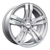 Dai Alloys - Target - Silver - Silver - 15" x 6.5", 40 Offset, 4x100 (Bolt Pattern), 73.1mm HUB