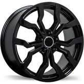 Replika - R152A - Black - Gloss Black - 17" x 7.5", 35 Offset, 5x112 (Bolt Pattern), 57.1mm HUB