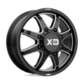 XD Series - XD845 PIKE DUALLY - Black - GLOSS BLACK MILLED - 22" x 8.25", 105 Offset, 8x165.1 (Bolt Pattern), 121.5mm HUB