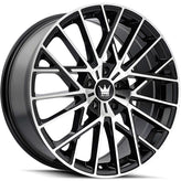 Mazzi - JINX - Black - BLACK/MACHINED - 20" x 8.5", 38 Offset, 5x114.3 (Bolt Pattern), 72.6mm HUB