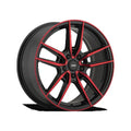 Konig - Myth - Gloss Black With Red Tinted Clearcoat - 18" x 8", 43 Offset, 5x108 (Bolt Pattern), 73.1mm HUB