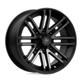MSA Offroad Wheels - M40 ROGUE - Black - SATIN BLACK TITANIUM TINT - 15" x 7", 10 Offset, 4x137 (Bolt Pattern), 112.1mm HUB