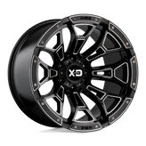XD Series - XD841 BONEYARD - Black - Gloss Black Milled - 20" x 9", 0 Offset, 8x170 (Bolt Pattern), 125.1mm HUB
