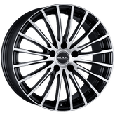 Mak Wheels - FATALE - Black - ICE BLACK - 17" x 7.5", 35 Offset, 5x100 (Bolt Pattern), 72mm HUB