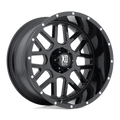 XD Series - XD820 GRENADE - Black - SATIN BLACK - 20" x 10", -24 Offset, 5x150 (Bolt Pattern), 110.1mm HUB