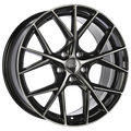 Dai Alloys - A-Spec - Black - Gloss Black - Machined Face - 17" x 7.5", 42 Offset, 5x114.3 (Bolt Pattern), 67.1mm HUB