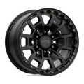 KMC Wheels - KM718 SUMMIT - Black - SATIN BLACK - 17" x 8.5", 18 Offset, 6x139.7 (Bolt Pattern), 106.1mm HUB