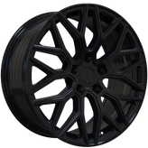Envy Wheels - FF2GB - Black - GLOSS BLACK - 22" x 9.5", 35 Offset, 5x112 (Bolt Pattern), 66.6mm HUB
