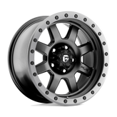 Fuel - D551 TROPHY - Black - MATTE BLACK GUN METAL RING - 17" x 8.5", -6 Offset, 5x127 (Bolt Pattern), 78.1mm HUB