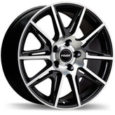 Fast Wheels - Switch - Black - Matte Black with Machined Face - 17" x 7.5", 35 Offset, 5x114.3 (Bolt Pattern), 66.1mm HUB