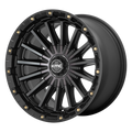 KMC Wheels - KM102 SIGNAL - Gunmetal - SATIN BLACK WITH GRAY TINT - 17" x 9", 0 Offset, 6x135, 139.7 (Bolt Pattern), 106.1mm HUB