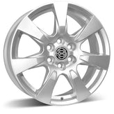 RSSW - Iron - Silver - Silver - 18" x 8", 53 Offset, 6x120 (Bolt Pattern), 67.1mm HUB