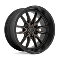 Fuel - D762 CLASH - Black - MATTE BLACK DOUBLE DARK TINT - 17" x 9", -12 Offset, 6x135 (Bolt Pattern), 87.1mm HUB