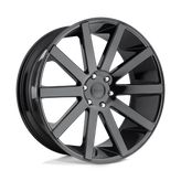 DUB - S219 SHOT CALLA - Black - GLOSS BLACK - 24" x 10", 25 Offset, 5x139.7 (Bolt Pattern), 78.1mm HUB