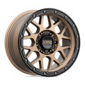 KMC Wheels - KM535 GRENADE OFF-ROAD - Bronze - MATTE BRONZE MATTE BLACK LIP - 17" x 9", 18 Offset, 6x139.7 (Bolt Pattern), 106.1mm HUB