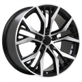 ART - Replica 38 - Black - Gloss Black - Machined Face - 18" x 8", 45 Offset, 5x112 (Bolt Pattern), 57.1mm HUB