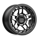 KMC Wheels - KM540 RECON - Black - SATIN BLACK MACHINED - 17" x 8.5", 18 Offset, 6x139.7 (Bolt Pattern), 106.1mm HUB