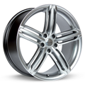 RTX Wheels - Bavaria II - Silver - Hyper Silver - 18" x 8", 35 Offset, 5x112 (Bolt Pattern), 66.6mm HUB