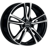 Mak Wheels - ICONA - Black - BLACK MIRROR - 16" x 6.5", 40 Offset, 5x100 (Bolt Pattern), 72mm HUB