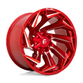 Fuel - D754 REACTION - CANDY RED MILLED - 22" x 12", -44 Offset, 8x165.1 (Bolt Pattern), 125.1mm HUB