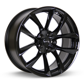 RTX Wheels - Spider - Black - Gloss Black - 19" x 8.5", 35 Offset, 5x114.3 (Bolt Pattern), 64.1mm HUB