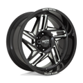 Moto Metal - MO996 RIPSAW - Black - GLOSS BLACK MILLED - 20" x 10", -18 Offset, 6x135 (Bolt Pattern), 87.1mm HUB