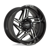 Moto Metal - MO996 RIPSAW - Black - GLOSS BLACK MILLED - 20" x 10", -18 Offset, 6x135 (Bolt Pattern), 87.1mm HUB