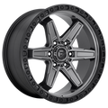 Fuel - D698 KICKER - Gunmetal - MATTE GUN METAL BLACK BEAD RING - 18" x 9", 1 Offset, 5x150 (Bolt Pattern), 110.1mm HUB