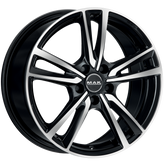 Mak Wheels - ICONA - Black - BLACK MIRROR - 18" x 7", 43 Offset, 5x100 (Bolt Pattern), 72mm HUB