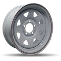 DTD - Trailer - White - White - 15" x 6", 0 Offset, 5x114.3 (Bolt Pattern), 84mm HUB