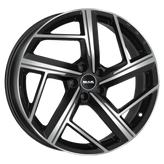 Mak Wheels - QVATTRO - Black - BLACK MIRROR - 19" x 8.5", 38 Offset, 5x112 (Bolt Pattern), 66.5mm HUB