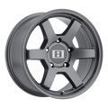 Level 8 - MK6 - Gunmetal - Matte Gunmetal - 17" x 8", -10 Offset, 6x139.7 (Bolt Pattern), 106.1mm HUB