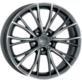 Mak Wheels - MARK - Gunmetal - GUN MET-MIRROR FACE - 18" x 8", 34 Offset, 5x120 (Bolt Pattern), 72.6mm HUB