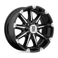 XD Series - XD779 BADLANDS - Black - GLOSS BLACK MACHINED - 20" x 9", 18 Offset, 5x139.7 (Bolt Pattern), 108mm HUB