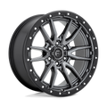 Fuel - D680 REBEL - Gunmetal - MATTE GUN METAL BLACK BEAD RING - 20" x 9", 20 Offset, 6x135 (Bolt Pattern), 87.1mm HUB