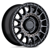 Black Rhino Powersports - SANDSTORM UTV - Black - SEMI GLOSS BLACK WITH MACHINED TINT - 15" x 7", 36 Offset, 4x110 (Bolt Pattern), 80.2mm HUB