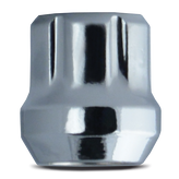 Mr.Lugnut/RHI Automotive - Conical Seat Chrome Nut 14mm x 1.50 Open-end - 7 spline - 22 mm Shank - 17mm, 19mm Hex