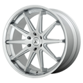 Asanti Black - ABL-29 EMPEROR - Silver - BRUSHED SILVER WITH CHROME LIP - 22" x 10", 15 Offset, 6x139.7 (Bolt Pattern), 106.1mm HUB